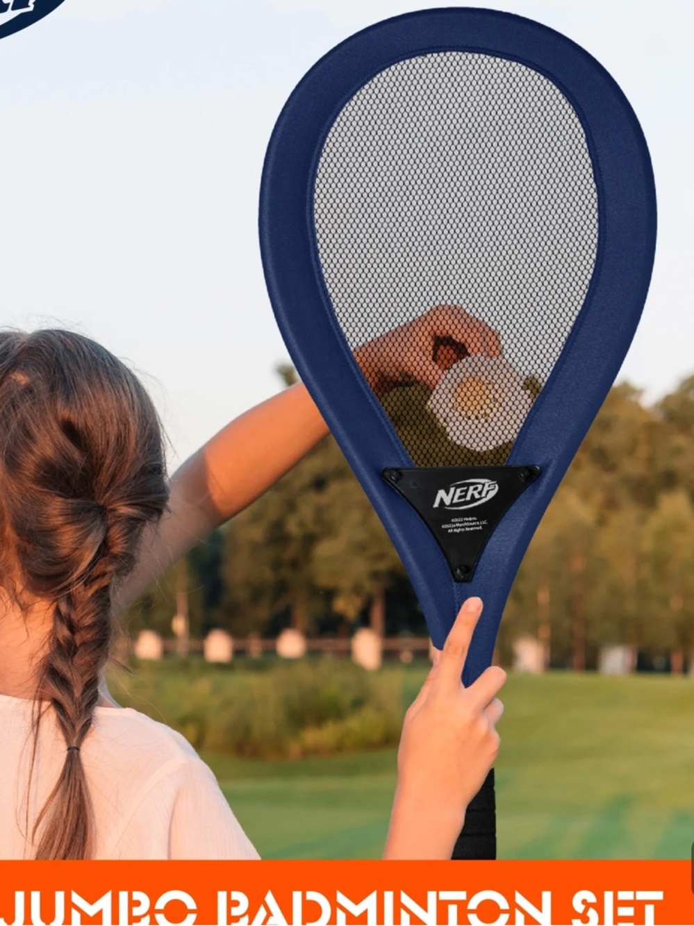 Nerf Foam Racket Set – Orange & Navy Blue